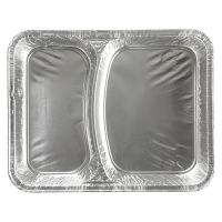 Alu-Menüschalen 2-teilig tief - 22,7 x 17,7 x 4 cm href=