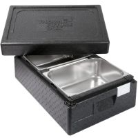 ICE-BOX Thermo-Box für 2 x GN 1/2-150 mm - Schwarz href=