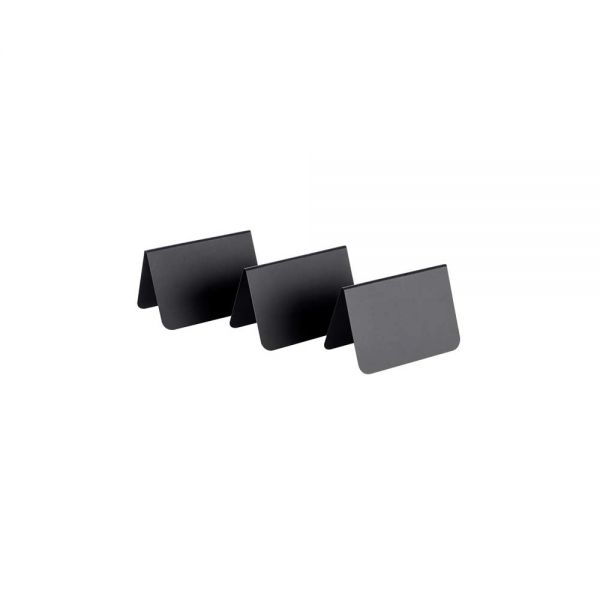 Tischaufsteller PVC schwarz (10er Set) - 10,5 x 6 x 6,5 cm