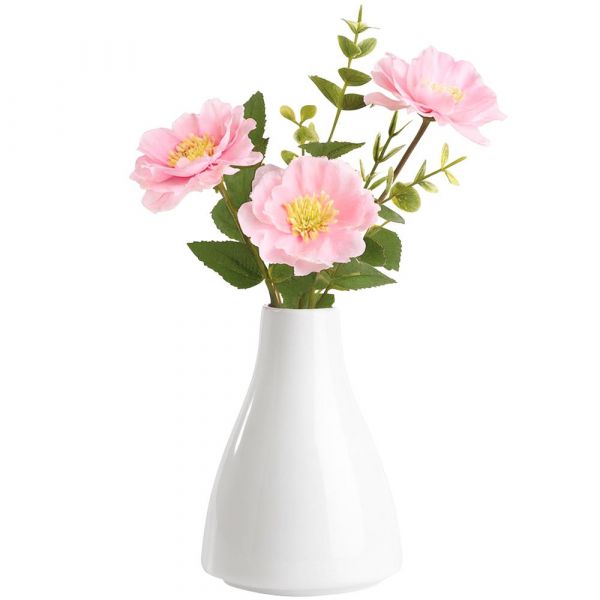 BONGO Vase – Ø 7,8 x 11,5 cm – standfeste Tischvase für Einzelblumen