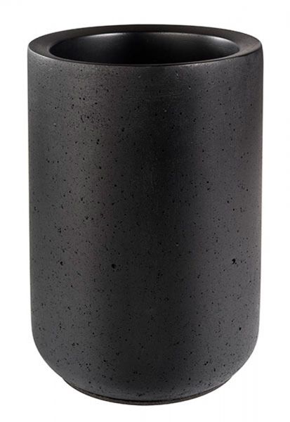 ELEMENT - Flaschenkühler - Ø 12 x 19 cm - Schwarz - Beton