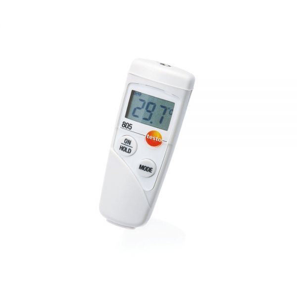 testo "805" Infrarot-Thermometer , -25 bis 250°C, LC-Display, HACCP-konform - Lithium Knopfzelle CR