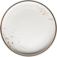 PINTAR Dessertteller - (Ø 22,5 cm) - Weiß mit braunen Punkten href=