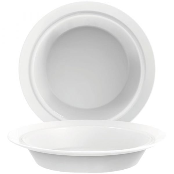 AUTONOMY Menüteller, tief - Ø 23 cm - White