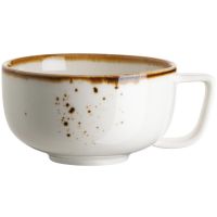 PINTAR Espressotasse  - 10,5 cl - (Ø 7,5 x 9,5 cm) - Weiß mit braunen Punkten href=