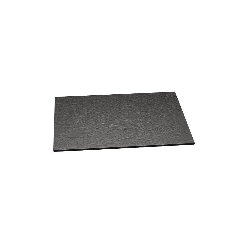 Kunstschiefer-Servierplatte Rechteckig – 53 X 65 Cm (GN 2/1), Spülmaschinengeeignet & Bruchsicher | Für Buffet, Brotzeit & Gastronomie