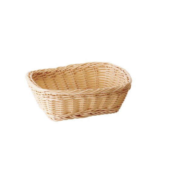 Tischkorb PP-Geflecht eckig 23 x 18 x 8 cm - Natur