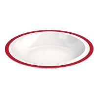 MODELL 505 Fahnenteller, tief - Ø 22,2 cm - Rot (Melamin) href=
