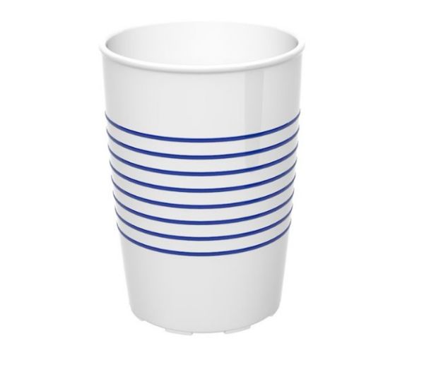 Trinkbecher M830 - 25 cl - Weiß - Blau