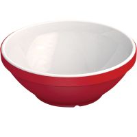 MODELL 632 Schale 320 ml - Ø 12,5 x 4,7 cm - Rot-Weiß (Melamin) href=