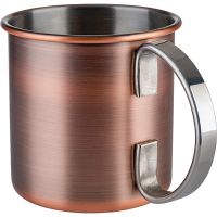 MOSCOW MULE Henkelbecher - 0,45 l - Kupfer-Look matt href=