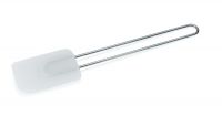 Teigschaber 8,5 x 6 cm - Länge 27 cm - Weiß href=