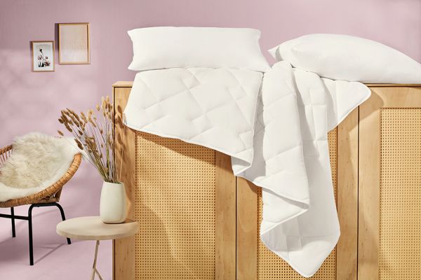 WELAN - Einziehdecke - 135 x 200 - Polyester - Weiß