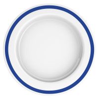 MODELL 921 - VITAL Teller, Menü- Ø 27 x 3 cm - Rand Blau (SAN-Kunststoff) href=
