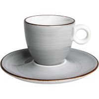 VINTAGE Espresso-Obere (bauchig) - Inhalt 8 cl - Achat-Grau href=