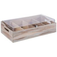 VINTAGE Besteckkasten (mit Deckel) - 51 x 28 x 14,5 cm - Akazienholz href=