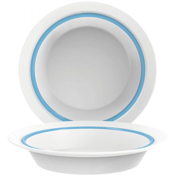 AUTONOMY Menüteller, tief - Ø 23 cm - Blue