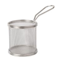 SNACK-HOLDER - Servier-Frittierkorb Ø 9 x 9,5 cm - Grifflänge 10 cm href=