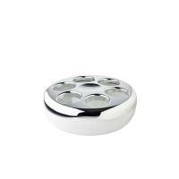 PURE Flaschenkühler 6-fach - ABS - Weiß/Chrom href=