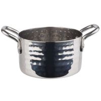 INOX Mini-Topf - Edelstahl gehämmert - Ø 9,5 x 5,5 cm (Inhalt 0,3 l) href=