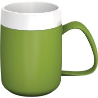 MODELL 206 - THERMO Henkelbecher 32 cl - Ø 8,1 x 10,9 cm - Grün-Weiß href=
