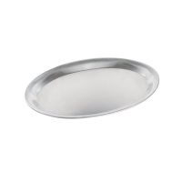 Café-Tablett oval - 29 x 22 cm (Edelstahl mattiert) href=