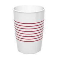 Trinkbecher M830 - 25 cl - Weiß - Rot href=