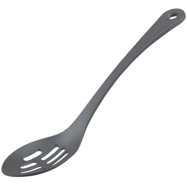 Schöpflöffel geschlitzt - Länge 30,5 cm - PBT - Grau