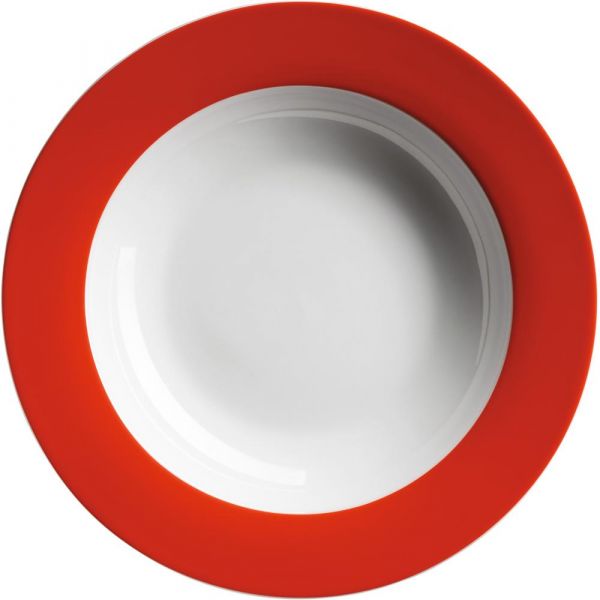 COLORIDO Teller, tief - 28,5 cl - (Ø 21,5 x 3,5 cm) - Rot