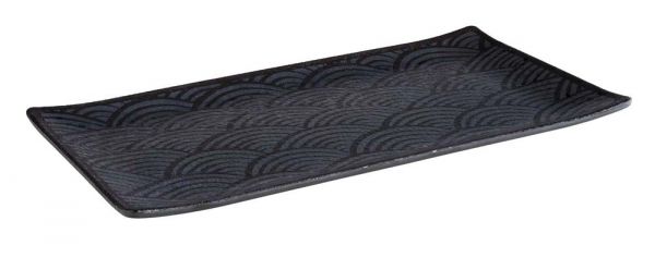 DARK WAVE Tablett GN 1/3 (32,5 x 17,6 x 2 cm) - Melamin