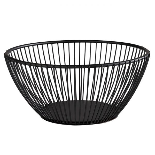 SVART Präsentationskorb Ø 17.5 x 8 cm - Metall- schwarz