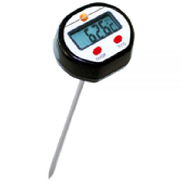 testo Mini-Oberflächen Einstechthermometer inkl. Schutzrohr, -50°C bis +150°C (Knopfzelle LR44)