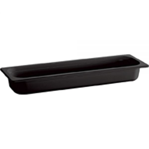 SMART LINE Melaminbehälter GN 2/4 - 065 mm - Schwarz (3,0 l)