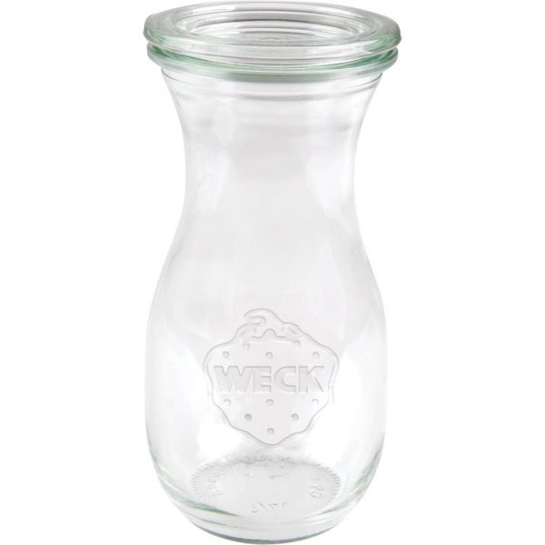 WECK Flasche # 763 - Inhalt 290 ml (Rundrand 60 mm - Ø 7 x 14 cm)