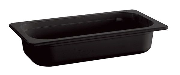 SMART LINE Melaminbehälter GN 1/4 - 065 mm - Schwarz (1,4 l)